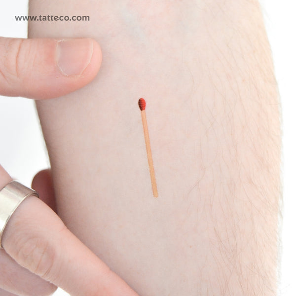 Matchstick Temporary Tattoo - Set of 3