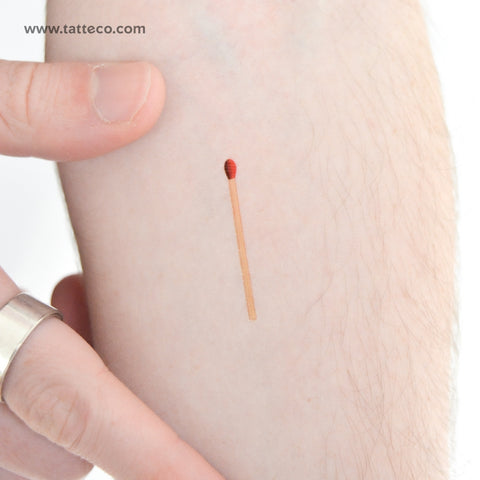 Matchstick Temporary Tattoo - Set of 3
