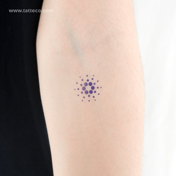 Cardano Logo Temporary Tattoo - Set of 3