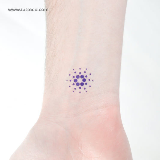 Cardano Logo Temporary Tattoo - Set of 3