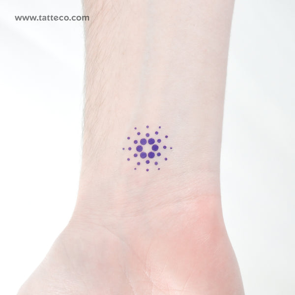 Cardano Logo Temporary Tattoo - Set of 3