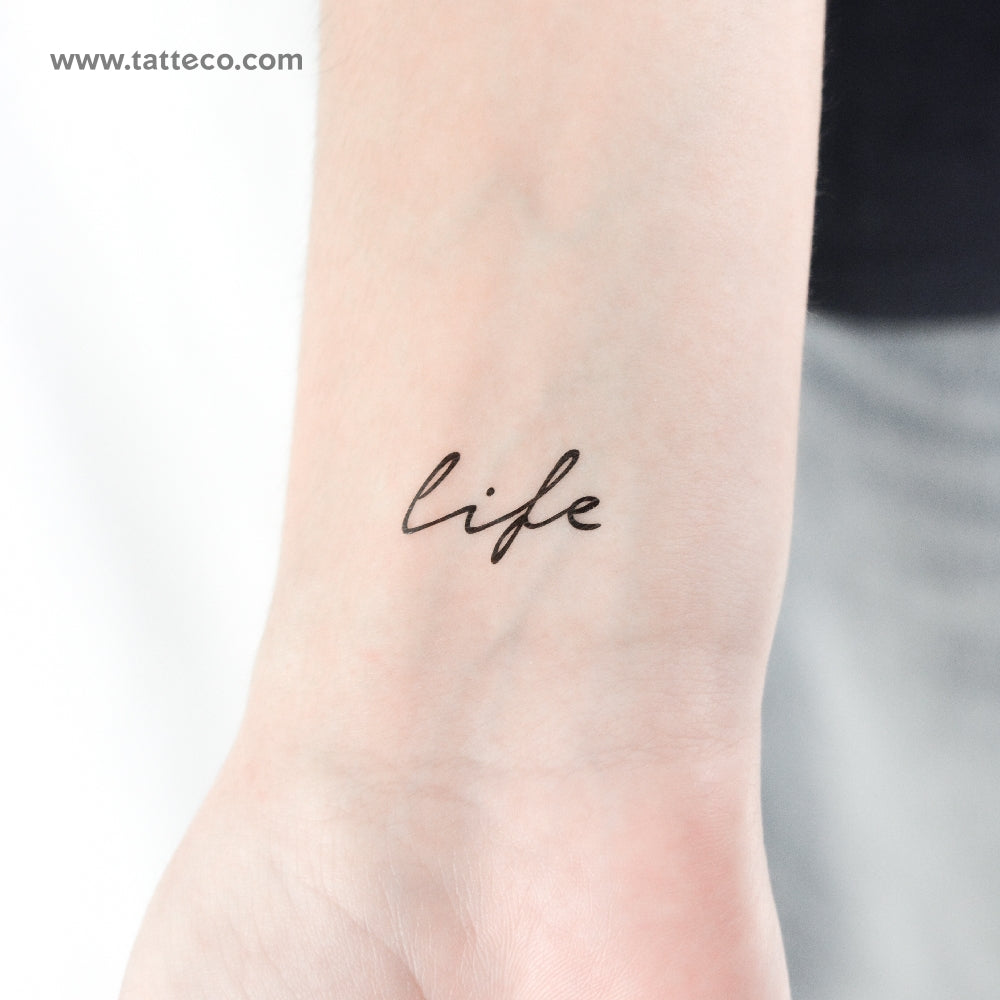 Life Temporary Tattoo - Set of 3