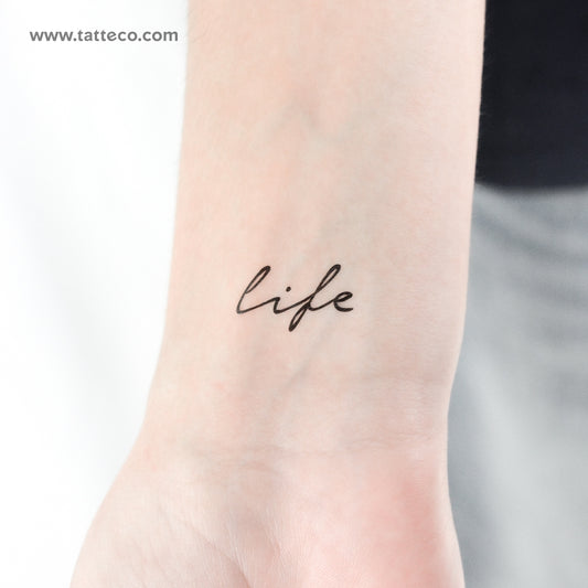 Life Temporary Tattoo - Set of 3