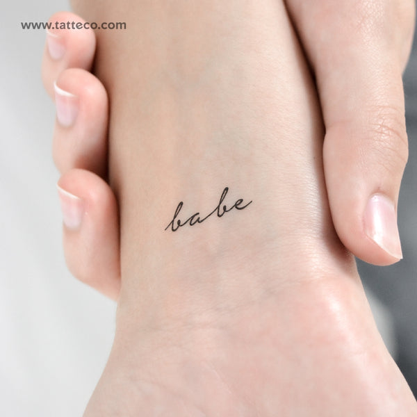 Babe Temporary Tattoo - Set of 3