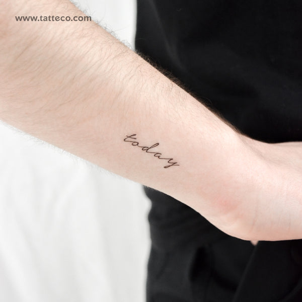 Today Temporary Tattoo - Set of 3