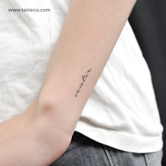 Sentir Temporary Tattoo - Set of 3