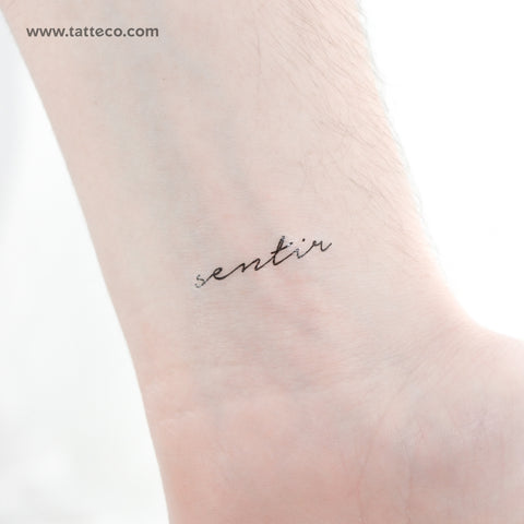 Sentir Temporary Tattoo - Set of 3