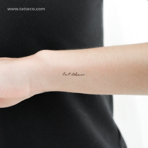 Tiny Let Them Temporary Tattoo - Set of 3