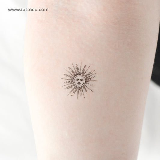 Small Inti Sun Temporary Tattoo - Set of 3