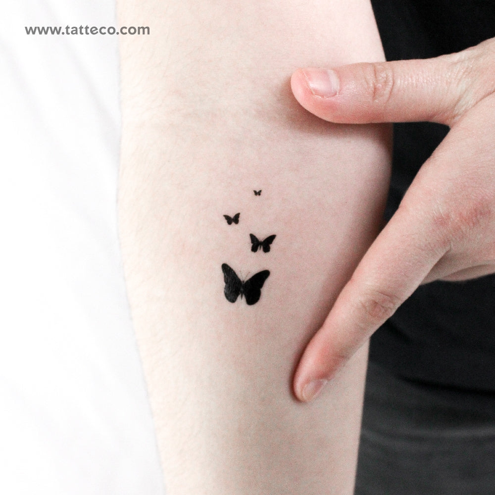 Butterfly Family Temporary Tattoo - Set of 3