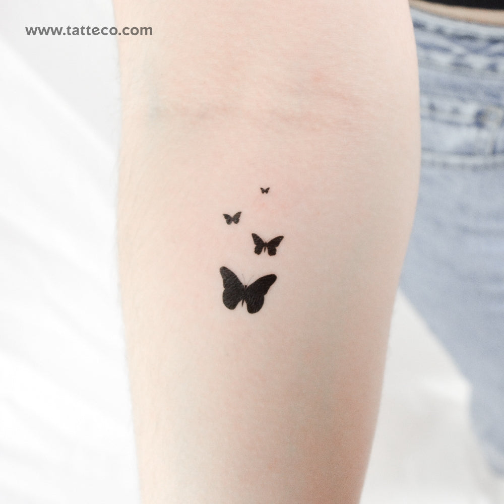 Butterfly Family Temporary Tattoo - Set of 3