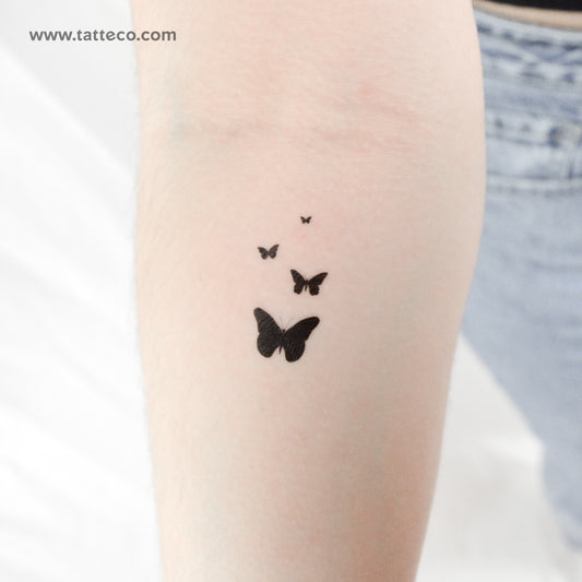 Tatuaje temporal de familia de mariposas (juego de 3)