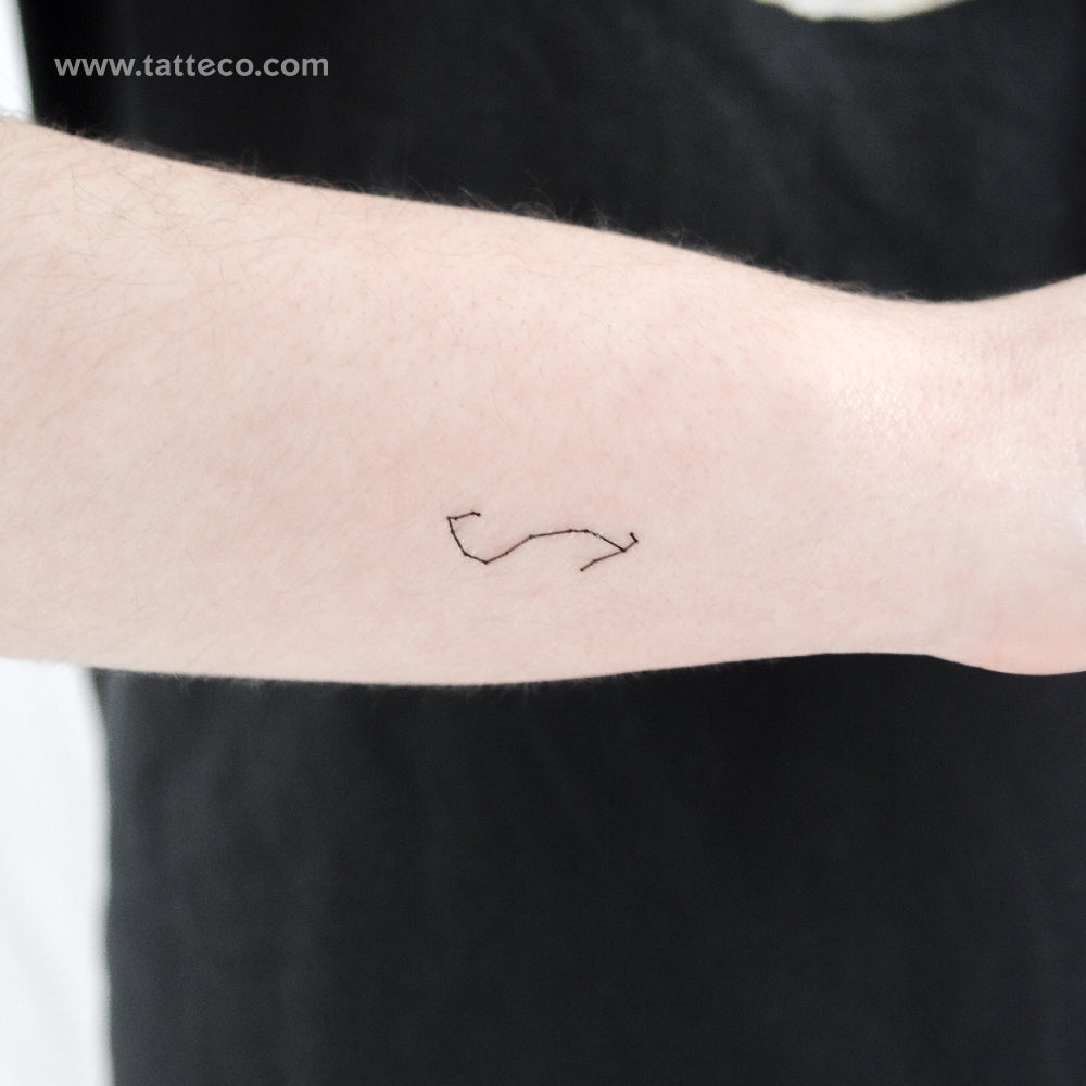 Tiny Scorpius Constellation Temporary Tattoo - Set of 3