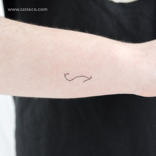 Tiny Scorpius Constellation Temporary Tattoo - Set of 3