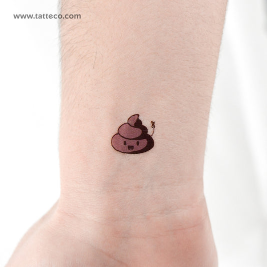 Tatuaje temporal de pila de caca - Juego de 3