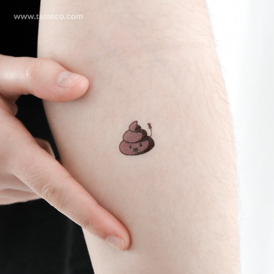 Tatuaje temporal de pila de caca - Juego de 3