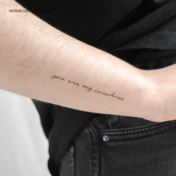 You Are My Sunshine Temporary Tattoo - Set of 3