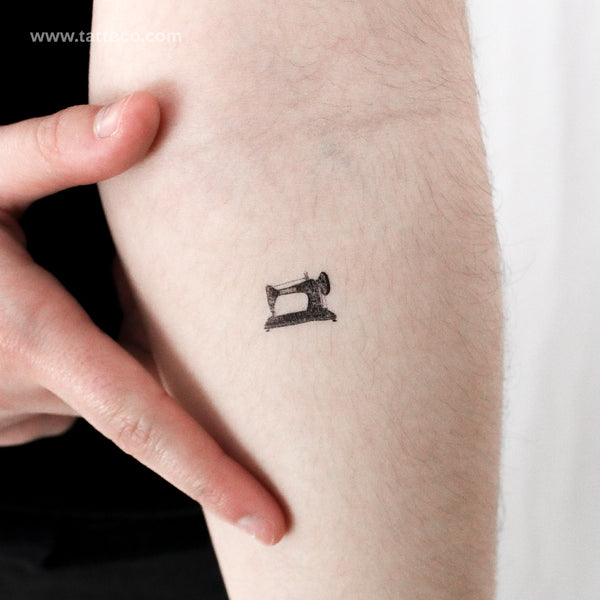 Little Sewing Machine Temporary Tattoo - Set of 3