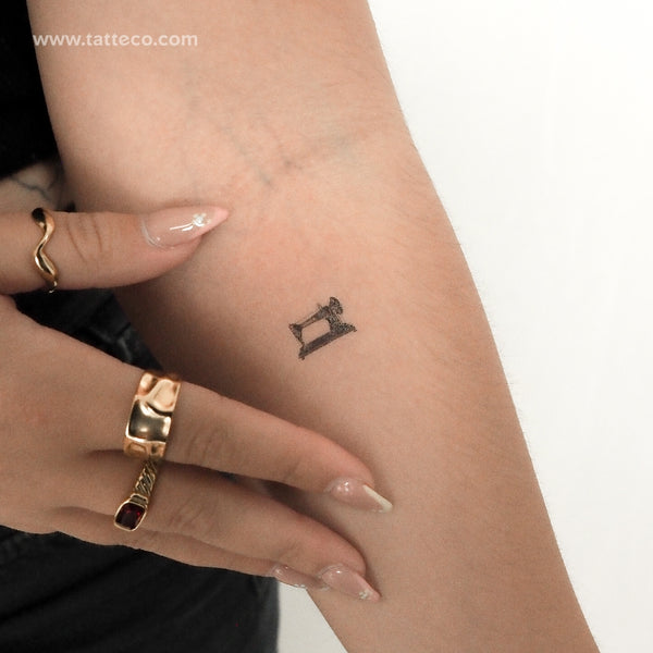 Little Sewing Machine Temporary Tattoo - Set of 3