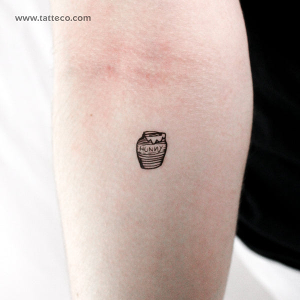 Winnie The Pooh Honey Pot Temporary Tattoo - Set of 3