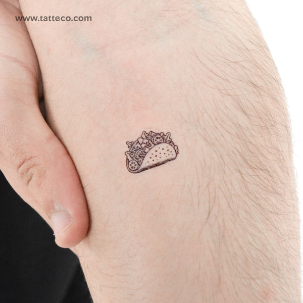 Taco Temporary Tattoo - Set of 3