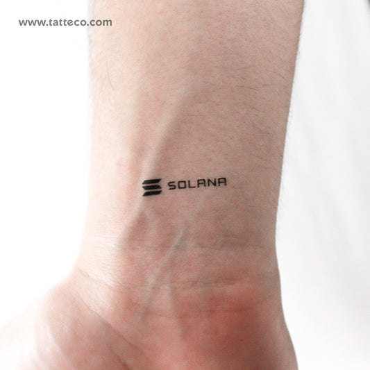 Tatuaje temporal de Solana - Juego de 3