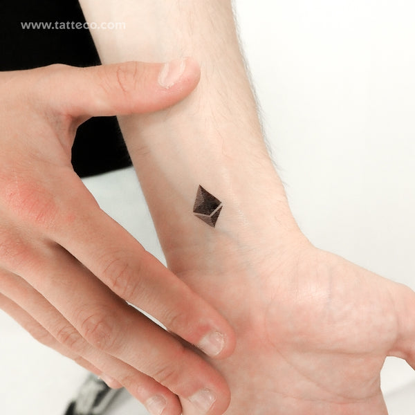 Ethereum Logo Temporary Tattoo - Set of 3
