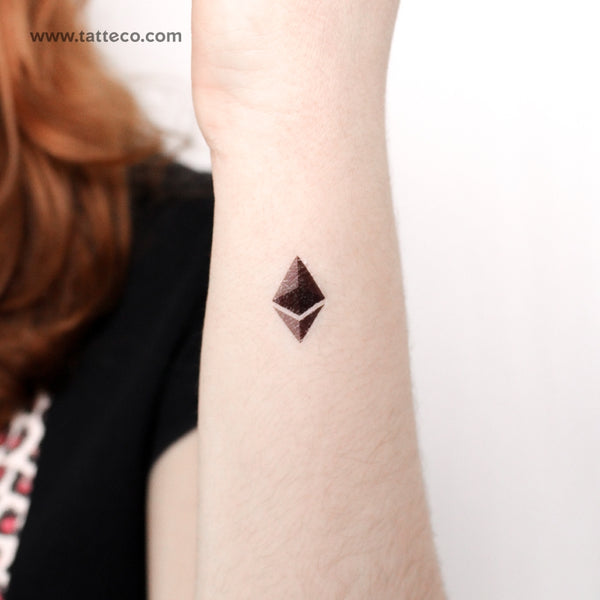 Ethereum Logo Temporary Tattoo - Set of 3