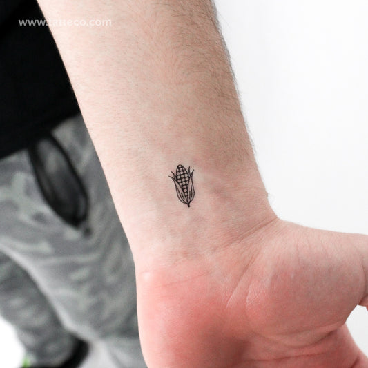 Tatuaje temporal de maíz pequeño - Juego de 3