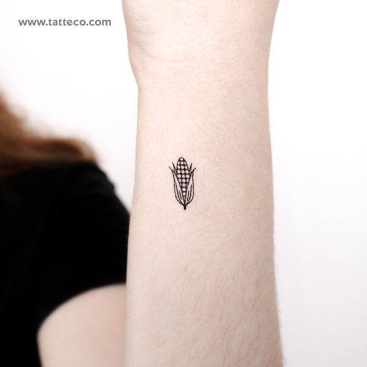Tatuaje temporal de maíz pequeño - Juego de 3