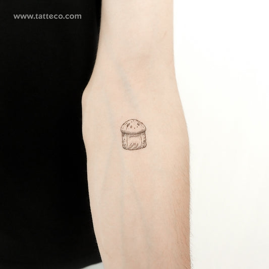 Tatuaje temporal de panettone - Juego de 3