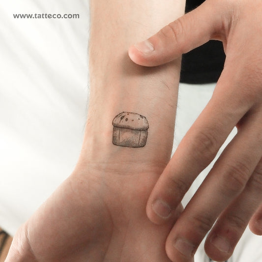 Tatuaje temporal de panettone - Juego de 3