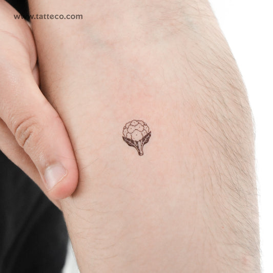 Tatuaje temporal de coliflor pequeña - Juego de 3