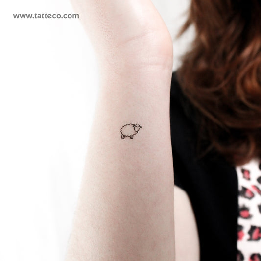 Tatuaje temporal de oveja pequeña - Juego de 3