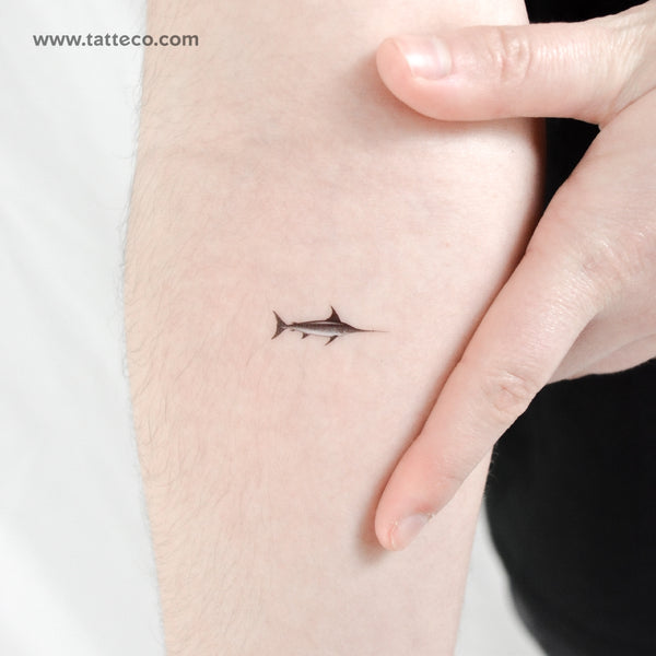 Swordfish Temporary Tattoo - Set of 3