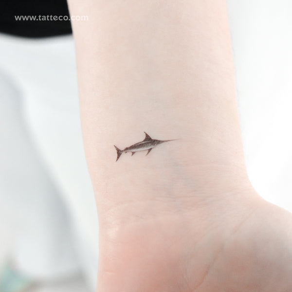 Swordfish Temporary Tattoo - Set of 3