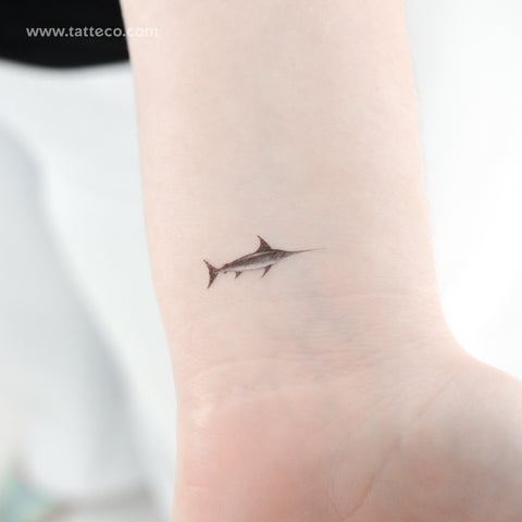 Swordfish Temporary Tattoo - Set of 3