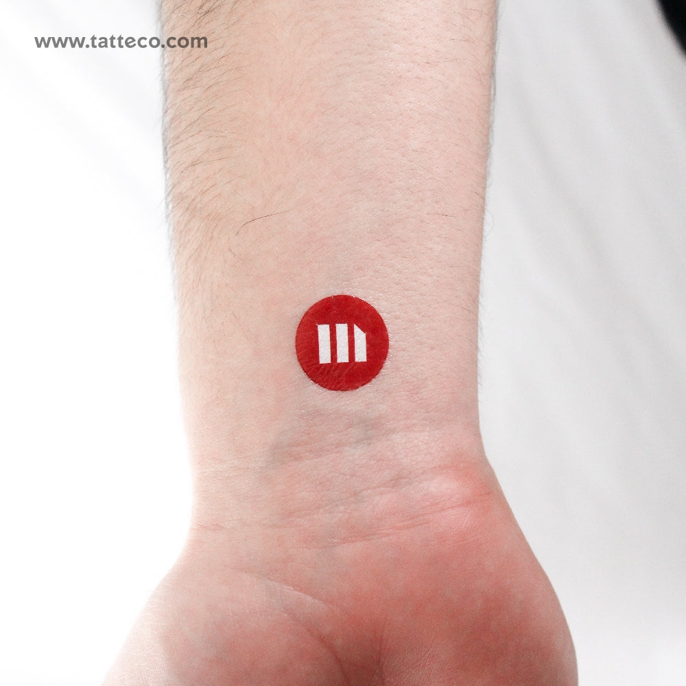 Tatuaje temporal del logotipo de MicroStrategy (juego de 3)
