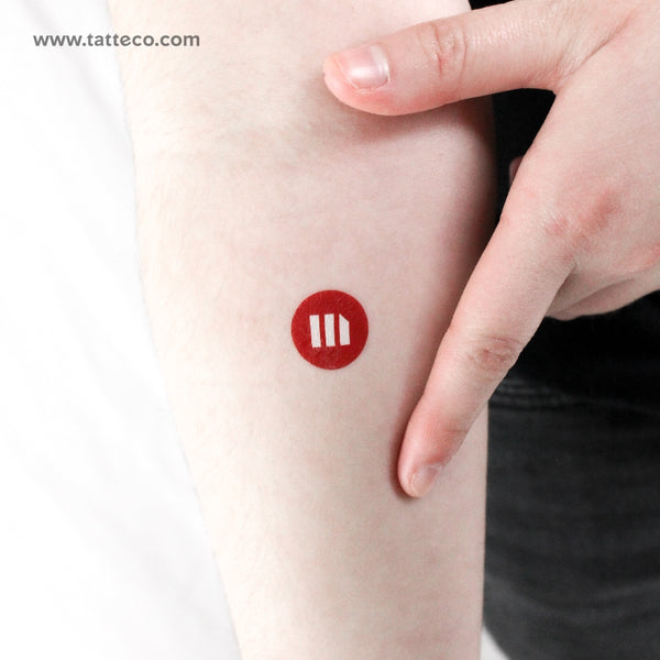 MicroStrategy Logo Temporary Tattoo - Set of 3