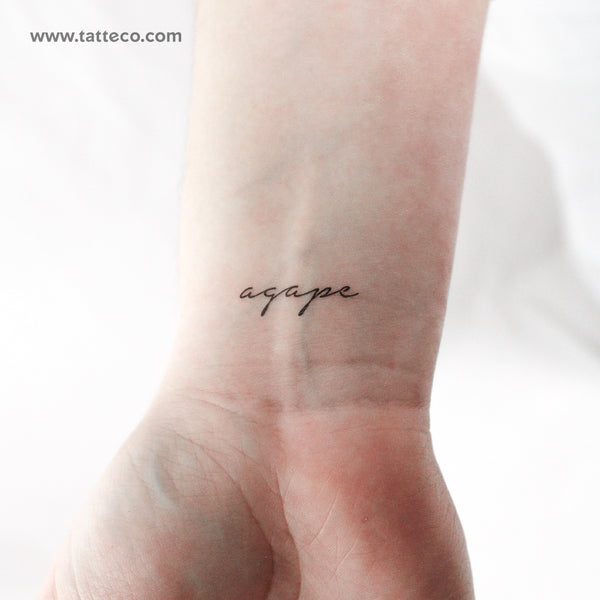 Agape Temporary Tattoo - Set of 3