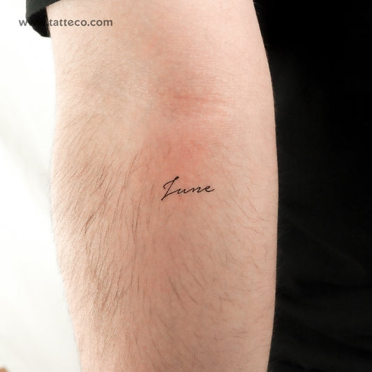 Tatuaje temporal de junio - Juego de 3
