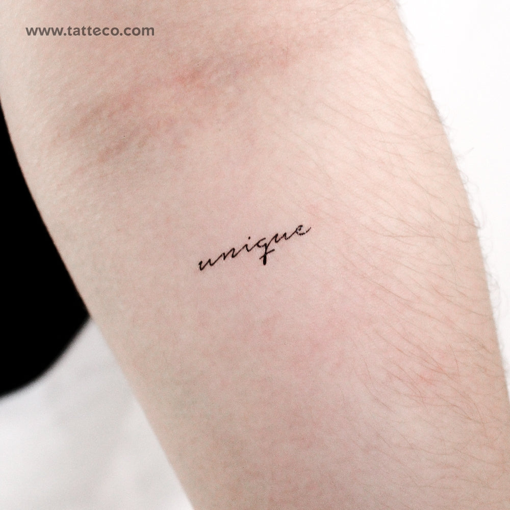 Unique Temporary Tattoo - Set of 3