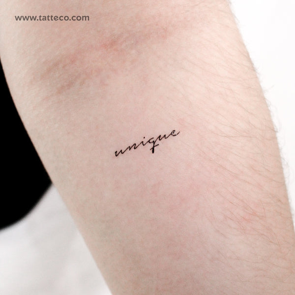 Unique Temporary Tattoo - Set of 3