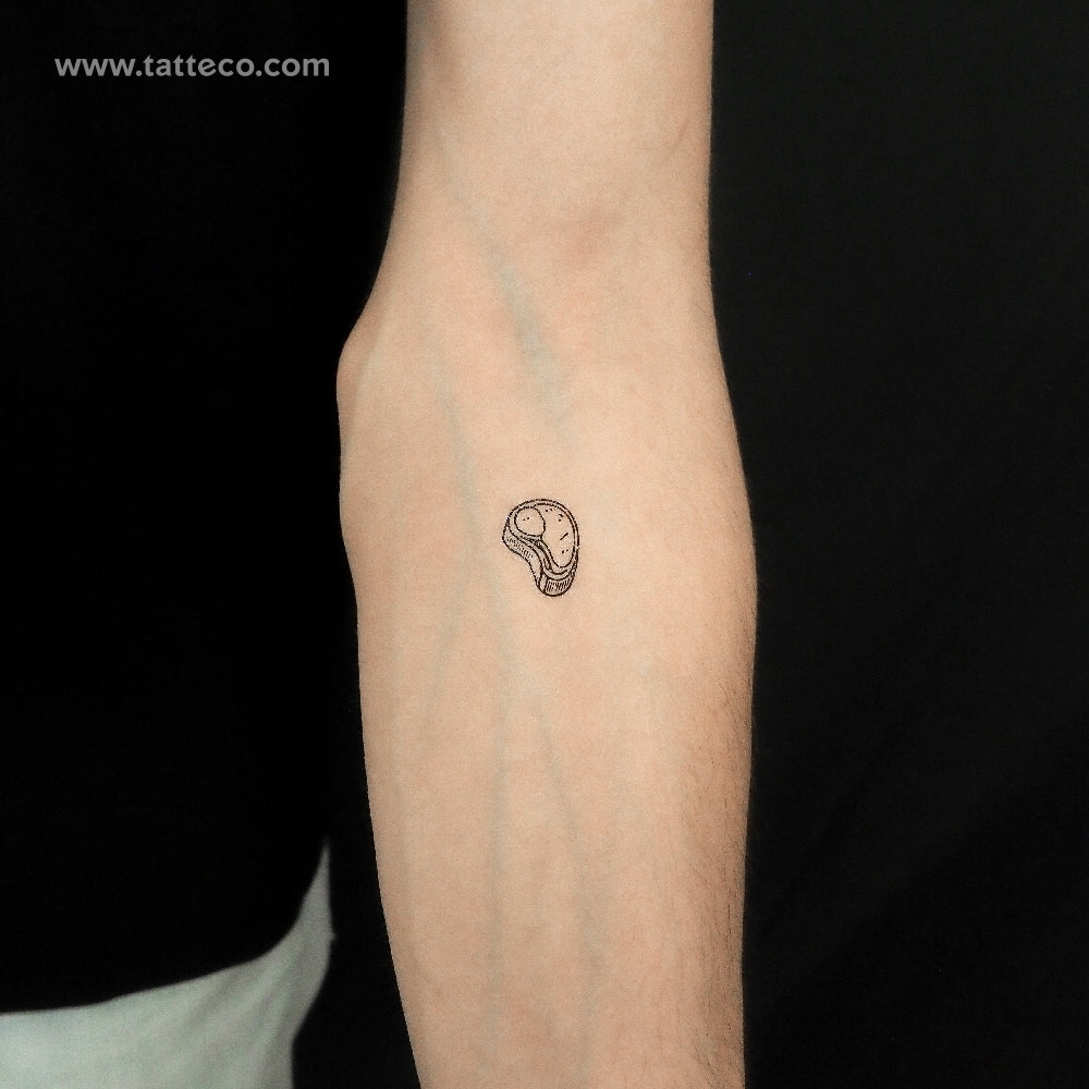 Steak Temporary Tattoo - Set of 3