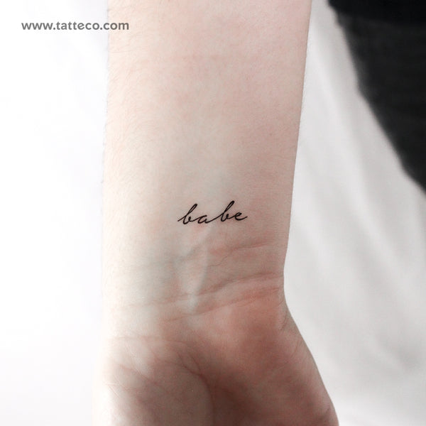 Babe Temporary Tattoo - Set of 3