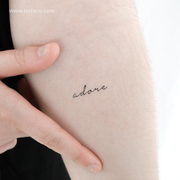 Adore Temporary Tattoo - Set of 3