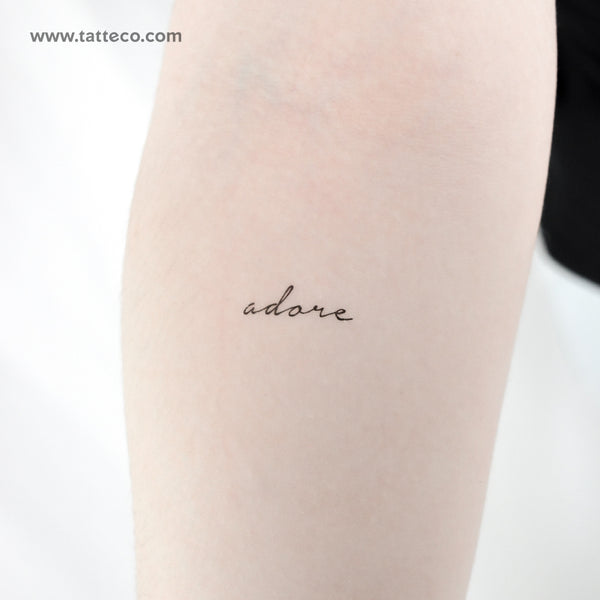 Adore Temporary Tattoo - Set of 3