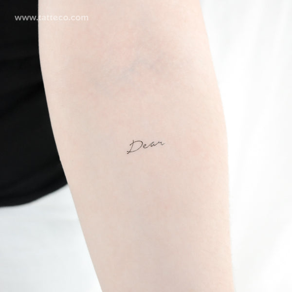 Dear Temporary Tattoo - Set of 3
