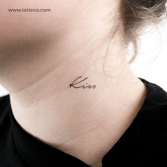 Kiss Temporary Tattoo - Set of 3