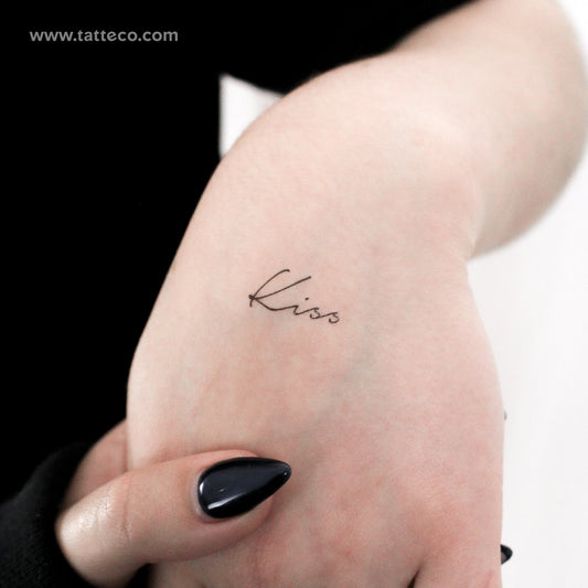 Kiss Temporary Tattoo - Set of 3